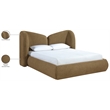 Meridian Furniture Elowen Brown Chenille Fabric Upholstered Full Bed