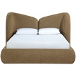 Meridian Furniture Elowen Brown Chenille Fabric Upholstered Full Bed