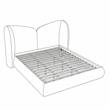 Meridian Furniture Elowen Brown Chenille Fabric Upholstered King Bed