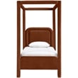 Meridian Furniture Salina Cognac Velvet Upholstered Twin Bed