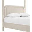 Meridian Furniture Salina Cream Velvet Upholstered Full Bed
