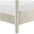 Meridian Furniture Salina Cream Velvet Upholstered King Bed
