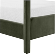 Meridian Furniture Salina Green Velvet Upholstered Full Bed