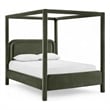Meridian Furniture Salina Green Velvet Upholstered King Bed