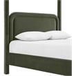 Meridian Furniture Salina Green Velvet Upholstered King Bed