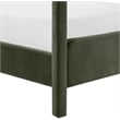 Meridian Furniture Salina Green Velvet Upholstered King Bed