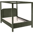 Meridian Furniture Salina Green Velvet Upholstered Queen Bed