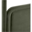 Meridian Furniture Salina Green Velvet Upholstered Queen Bed