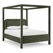 Meridian Furniture Salina Green Velvet Upholstered Queen Bed