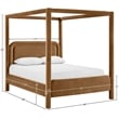 Meridian Furniture Salina Saddle Velvet Upholstered Queen Bed