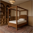 Meridian Furniture Salina Saddle Velvet Upholstered Twin Bed