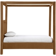 Meridian Furniture Salina Saddle Velvet Upholstered Twin Bed