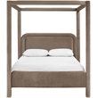 Meridian Furniture Salina Taupe Velvet Upholstered Full Bed