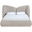 Meridian Furniture Elowen Beige Chenille Fabric Upholstered Full Bed