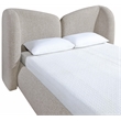 Meridian Furniture Elowen Beige Chenille Fabric Upholstered Full Bed