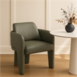 Meridian Furniture Vanda Olive Vegan Leather Upholstered Dining Chair