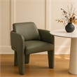 Meridian Furniture Vanda Olive Vegan Leather Upholstered Dining Chair