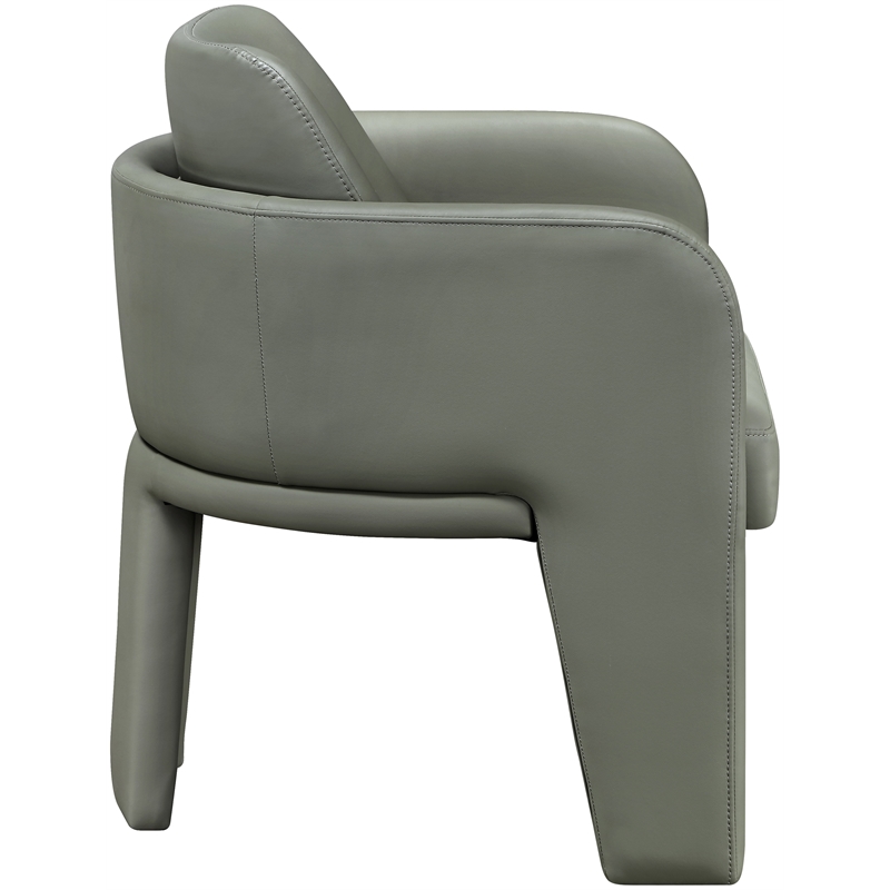 Meridian Furniture Vanda Olive Vegan Leather Upholstered Dining Chair