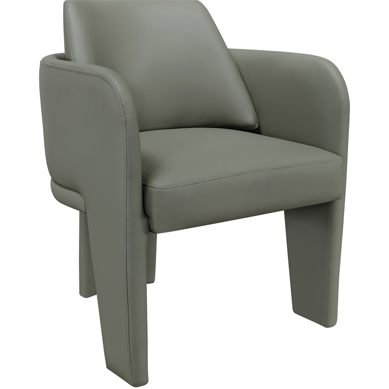 Meridian Furniture Vanda Olive Vegan Leather Upholstered Dining Chair