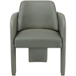 Meridian Furniture Vanda Olive Vegan Leather Upholstered Dining Chair
