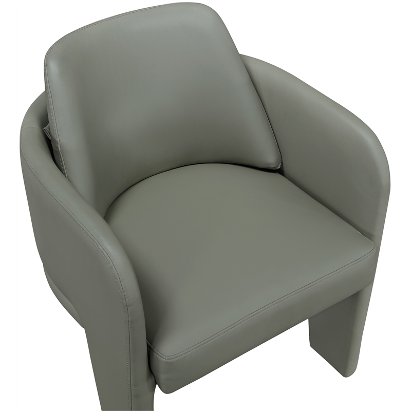 Meridian Furniture Vanda Olive Vegan Leather Upholstered Dining Chair
