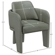 Meridian Furniture Vanda Olive Vegan Leather Upholstered Dining Chair