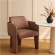 Meridian Furniture Vanda Tan Vegan Leather Upholstered Dining Chair