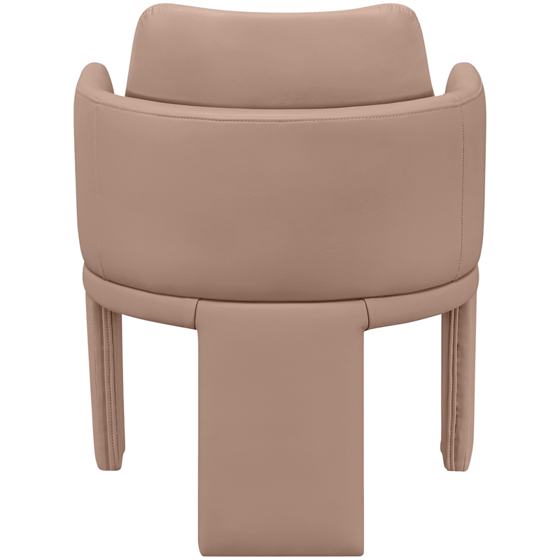 Meridian Furniture Vanda Tan Vegan Leather Upholstered Dining Chair