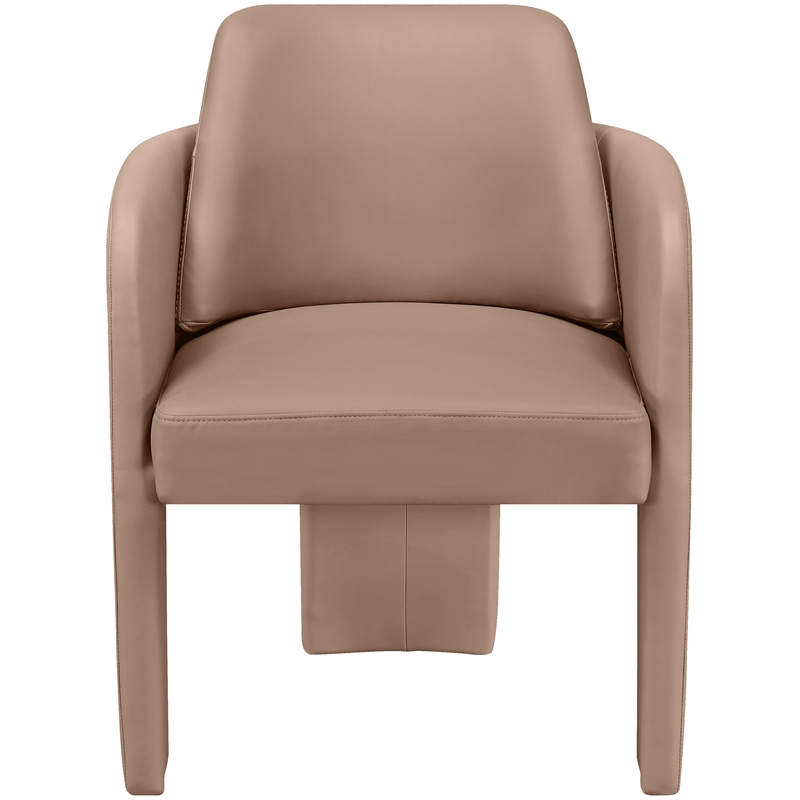 Meridian Furniture Vanda Tan Vegan Leather Upholstered Dining Chair