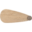 Meridian Furniture Taverna Natural Travertine Top And Oak Wood Base Coffee Table