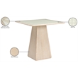 Meridian Furniture Atrium Natural Glass Top And Wood Base Counter Height Table
