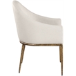 Meridian Furniture Ferro Beige Linen Textured Performance Fabric Dining AC