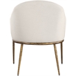 Meridian Furniture Ferro Beige Linen Textured Performance Fabric Dining AC