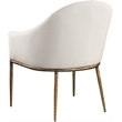 Meridian Furniture Ferro Beige Linen Textured Performance Fabric Dining AC