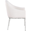 Meridian Furniture Ferro Cream Linen Textured Performance Fabric Dining AC