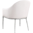 Meridian Furniture Ferro Cream Linen Textured Performance Fabric Dining AC