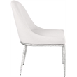 Meridian Furniture Ferro Cream Linen Textured Performance Fabric Dining SC