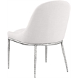 Meridian Furniture Ferro Cream Linen Textured Performance Fabric Dining SC