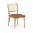 Meridian Furniture Atrium Cognac Vegan Leather Dining Chair (Set of 2)