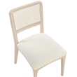 Meridian Furniture Atrium Cream Vegan Leather Dining Chair (Set of 2)