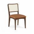 Meridian Furniture Atrium Cognac Vegan Leather Dining Chair (Set of 2)