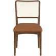 Meridian Furniture Atrium Cognac Vegan Leather Dining Chair (Set of 2)