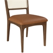 Meridian Furniture Atrium Cognac Vegan Leather Dining Chair (Set of 2)