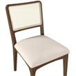 Meridian Furniture Atrium Cream Vegan Leather Dining Chair (Set of 2)