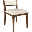 Meridian Furniture Atrium Cream Vegan Leather Dining Chair (Set of 2)