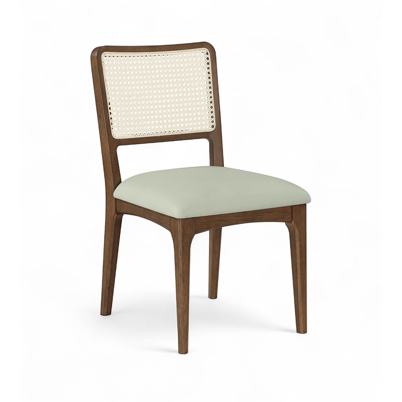 Meridian Furniture Atrium Mint Vegan Leather Dining Chair (Set of 2)