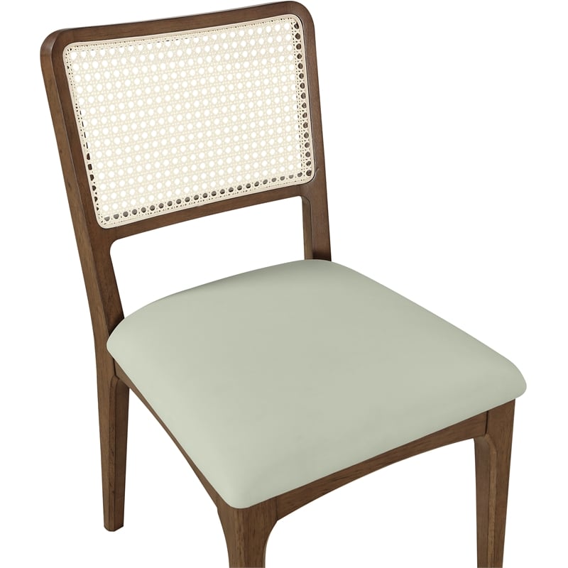 Meridian Furniture Atrium Mint Vegan Leather Dining Chair (Set of 2)