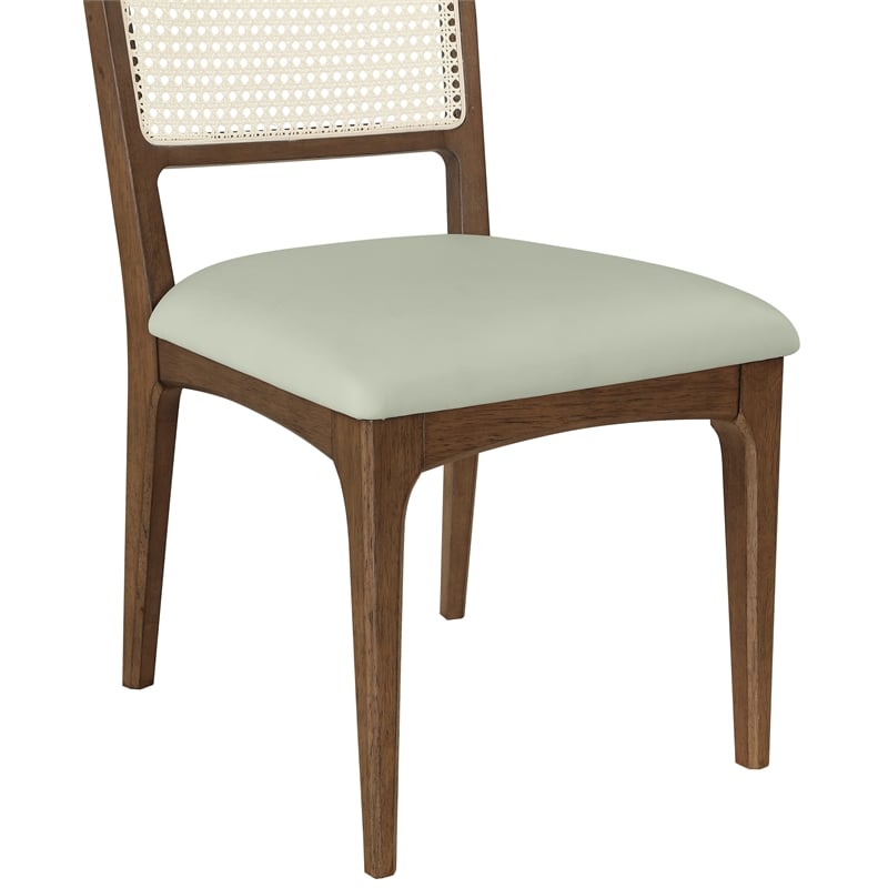 Meridian Furniture Atrium Mint Vegan Leather Dining Chair (Set of 2)