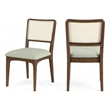 Meridian Furniture Atrium Mint Vegan Leather Dining Chair (Set of 2)