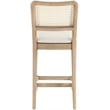 Meridian Furniture Atrium Cream Vegan Leather Counter Stool (Set of 2)